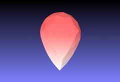 梨形橘紅色鋯石