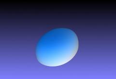 橢圓形切面藍色鋯石